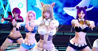 [MMD] BlackPink - Icecream Sexy Kpop Dance Ahri Akali Kaisa Evelynn Seraphine KDA