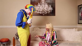 Blonde Brittany Andrews Sucks And Rides Clown Marcus London&#039_s Cock!