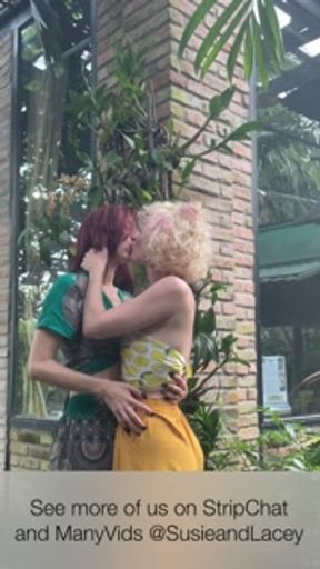 Real Lesbian Passionate Jungle Makeout Session