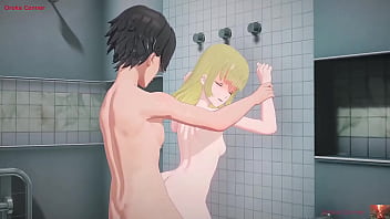 Blonde Babe&#039_s Rough Ride: Shower Surrender &amp_ Wall Domination