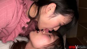 Sakura Ayase Sucks Ryo Kitakata’s Nose While They Grind Clothed to Orgasm