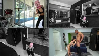 Petite masked thief Freya Von Doom caught by Jovan Jordan and his BBC