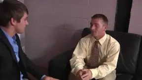 Str8ToGay - Athletic american blond playing with big dick guy