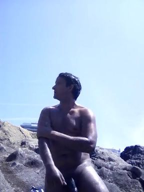 Very horny on the nudist beach
