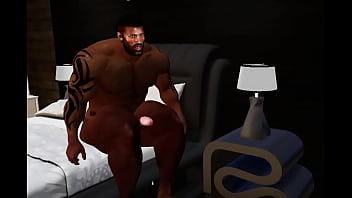 duane brown jerks and cums