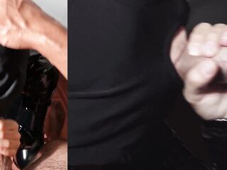 I give him a head and this chab comes on my head on the hood