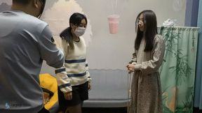 girl practicing bondage(Chinese model CaiWen and XiaoAn)