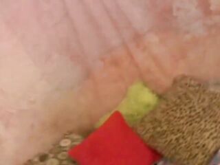 Breasty brunette hair in hose screwed with a sex toy