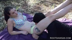 Anastasia Rose in Outdoor Scissor Workout 1080p WMV