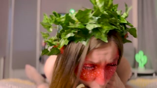 Hot elf girl visited me in my dreams and gave me a great blowjob than we fucked 4K