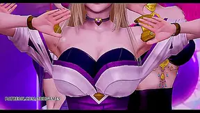 K/DA Girls 18+' Seductive Strip Tease – Ahri, Akali & Evelynn Heat Up 'How You Like That'