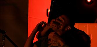 Big bear ass fucks male slave and tears his ass until the last drops