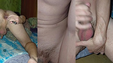 Fucking with my ass up, letting air inside me, making squelching sounds! I cum very powerfully many times from masturbating my erogenous sphincter