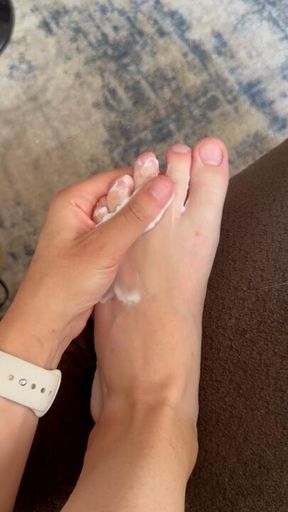 Slippery When Wet: Lotioning My Toes
