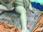 Brather in law fucking pregnant Neha Bhabhi both holes using 8" dildo