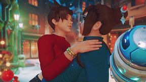 Mei and Tracer Cute Kissing