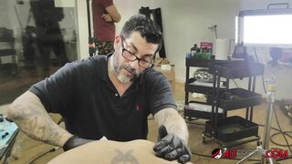 Kitty Jaguar Fucked after having her Asshole Tattooed