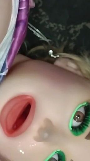 Fucking and Cumming on My Doll Vanessa