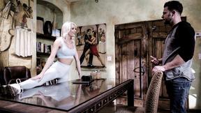 ”Big Breasted petite matchmaker MOMMY fucks huge cock client in her office”