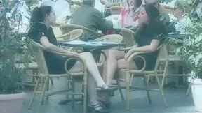 Hot brunette mistress dominates and deep throats