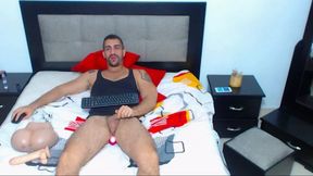 Tiago X Performs with a Vibrating Dildo