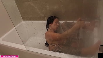 MILF Wife Model Bathing and Cumming In The Bath by Using the Bath Water Straight Out Of Tap
