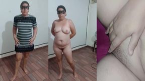 ganhou um vestido e veio me mostrar disse que ficou linda mais que ela ainda fica melhor sem ele nua pra mim