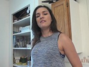 Sexy solo masturbation with Paisley Parker stripping and fingering