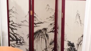 Asian Therapist Gives Client Wild Massage Experience