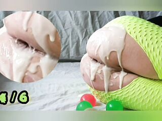 Creamy anal prolapse compilation #two