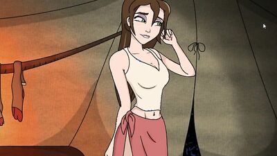 Watch Jane from Tarzan strip naked and ride a huge cock in a cartoon hentai