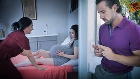 Watching Her Submit to Their Breeding Pact in a Steamy Threesome Scene