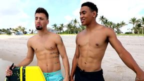 Latino Surfer Hunk DylanLucas Pounds His Buddy Senseless in the Cabana