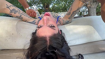 POV - DRILLING THE PETITE PUSSY OF TATTOED BABE BELLA LIORA