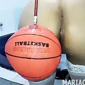 Maria Caldas inflatable basketball ball