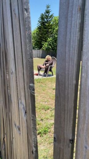 caught a neighbor watching me
