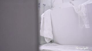 Step Milf Caught Step Son Jerking off and help him
