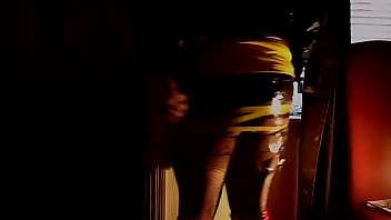 Mistress Lucy Diamond Twerking in Wetlook Gold Dress