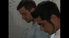 Fuck in public toilet