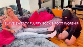 Slave Fluffy Sweaty Sock & Foot Worship