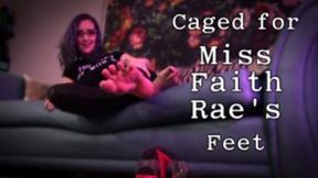 Caged for Miss Faith Rae&#039;s Feet - Femdom POV Chastity and Bare Foot Worship