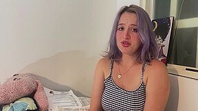My Stepsister Needs Help For Her College Exam But Shed Rather Fuck Than Study