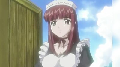 Sexy maid in a hot outfit gets rough anal pounding after a sloppy BJ in the office