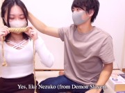縄で緊縛された彼女をバイブと種付けプレスで拘束調教 Japanese Rope Tied up Fuck - Extreme Orgasm with Restrained Bondage