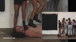 Five Mistresses's party on the slave! Pictures in pictures B version mp4