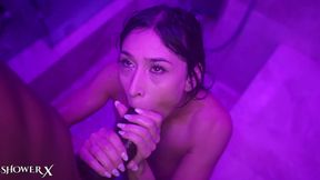FILTHY KINGS - Busty Latina Alexis Chains Wet Shower Ride &amp; Doggystyle Pound