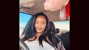 Big, natural tits crash hard in crowded streets