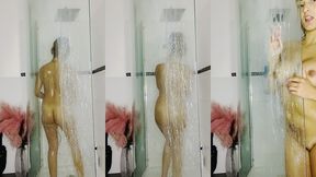 apres une journee bien remplie hop a la douche