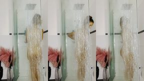 apres une journee bien remplie hop a la douche