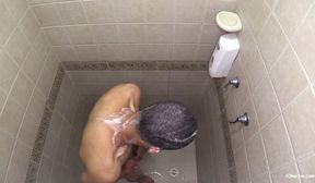 latin boy macho beating his meat